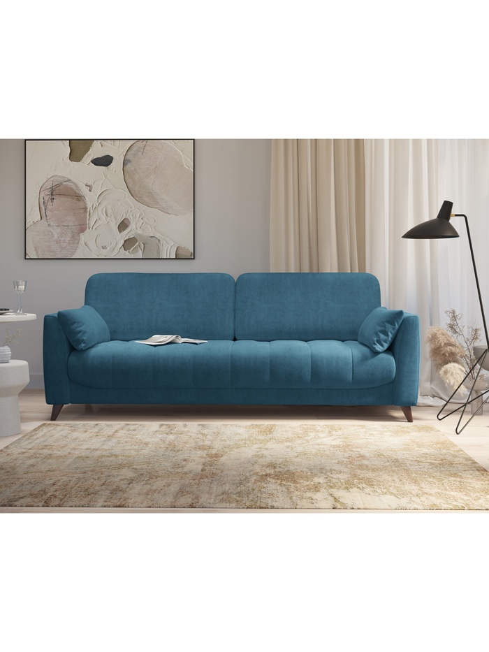 Диван прямой «Скандинавия», НПБ, тик – так, цвет синий ultra midnight